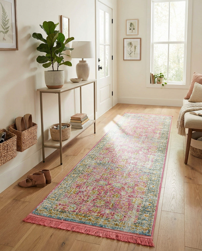 Arcadia Rugs Collection Area Rug -  Shangri-La Runner Pink  lifestyle 29