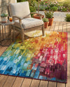 Urban Terrace Collection Area Rug -  Lawn Rectangle Multi  lifestyle 29