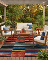 Urban Terrace Collection Area Rug -  Courtyard Rectangle Multi  lifestyle 12