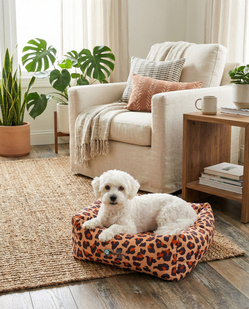 Luxury Pet Lounge Collection Pet Bed -  Retreat Rectangle Multi  lifestyle 2