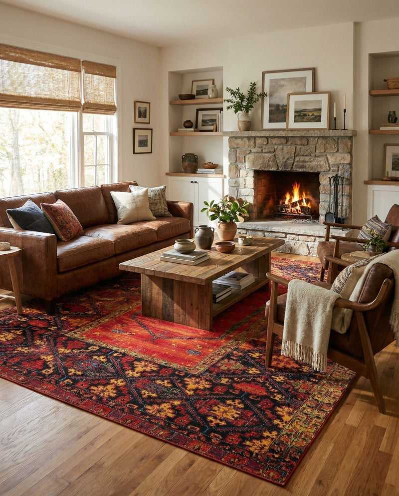 Safari Escape Rugs Collection Area Rug - Serengeti Rectangle Multi  lifestyle 8