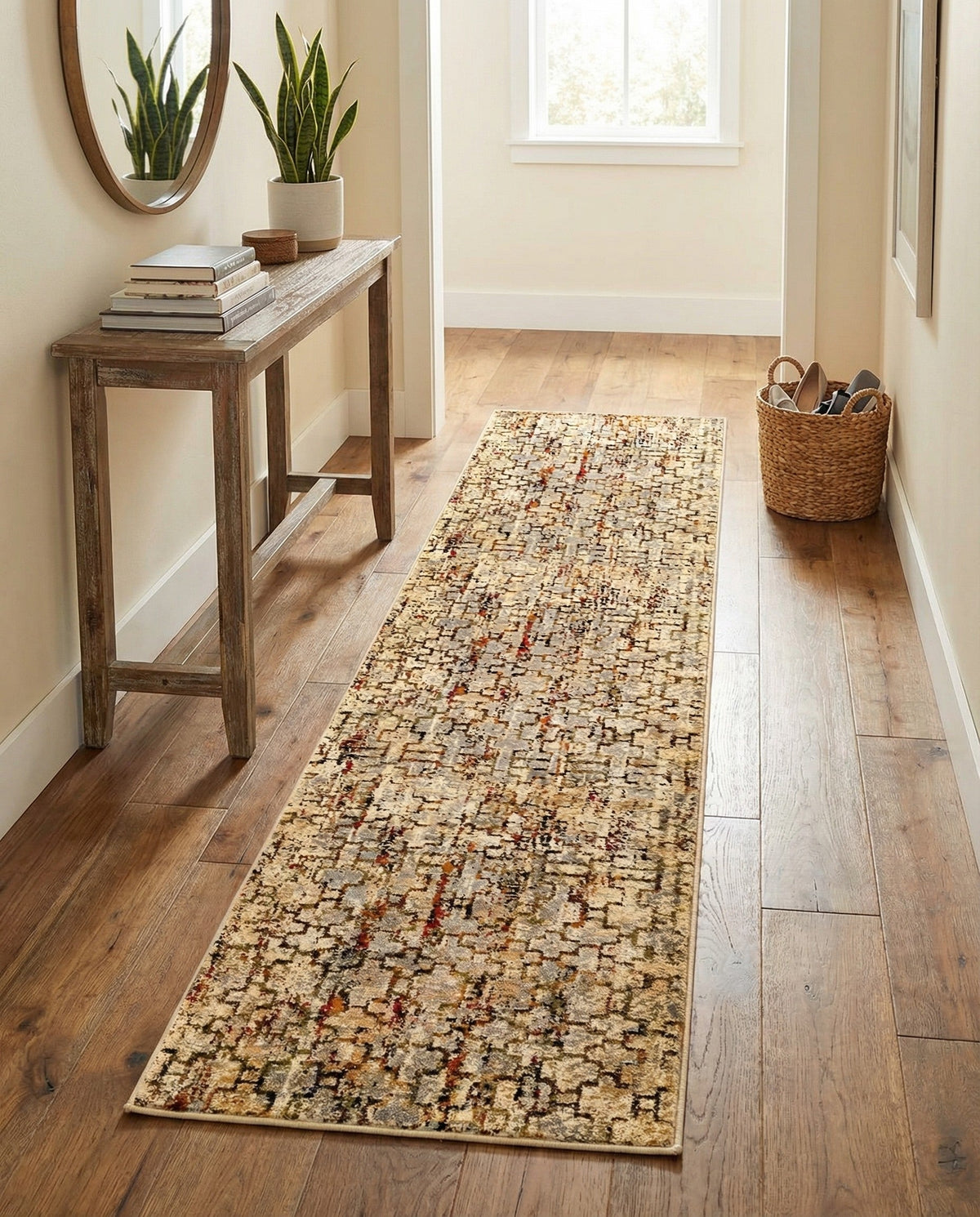 Neptune Elegance Collection Area Rug -  Proteus Runner Beige Cream  lifestyle 73