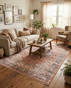 Bazaar Chic Collection Area Rug -  Chefchaouen Rectangle Salmon Pink  lifestyle 6