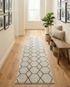 Trellis Mosaic Collection Area Rug - Arborville (Ivory) Runner Ivory  lifestyle 35