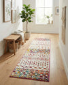 Mediterranean Lattice Collection Area Rug -  Casablanca (Ivory Multi) Runner Ivory Multi  lifestyle 42