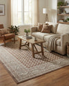 Soho Elegance Collection Area Rug -  Mercer (Brown) Rectangle Brown  lifestyle 12