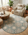 Gobi Sands Collection Area Rug -  UlanBuh Round Multi  lifestyle 22
