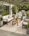 Urban Terrace Collection Area Rug -  Flatiron Rectangle Taupe  lifestyle 12