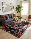 Brighton Terrace Collection Area Rug -  Roedean Rectangle Navy Blue  lifestyle 4