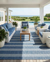 Urban Oasis Rugs Collection Area Rug -  District (Blue) Rectangle Blue  lifestyle 9