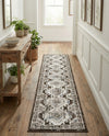 Savannah Elegance Collection Area Rug -  Tybee (Gray) Runner Gray  lifestyle 79