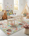 Wonder Tykes Collection Area Rug -  Fantasy Rectangle Ivory  lifestyle 19