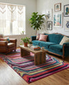 Chromatic Oasis Collection Area Rug -  Dapple Rectangle Multi  lifestyle 12
