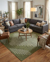 Urban Terrace Collection Area Rug -  Chelsea (Green) Square Green  lifestyle 71