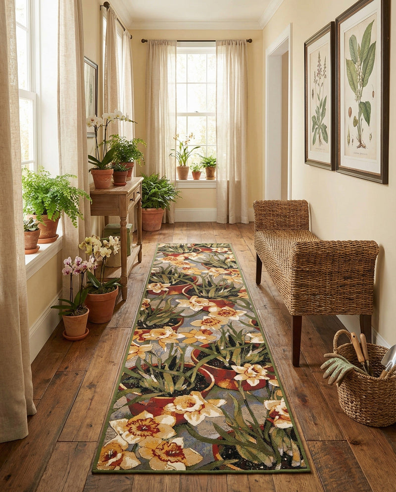Seaside Blooms Collection Area Rug - Eden Runner Multi  lifestyle 52