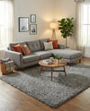 Plush Oasis Collection Area Rug - Serenity (Cloud Gray) Rectangle Cloud Gray  lifestyle 6