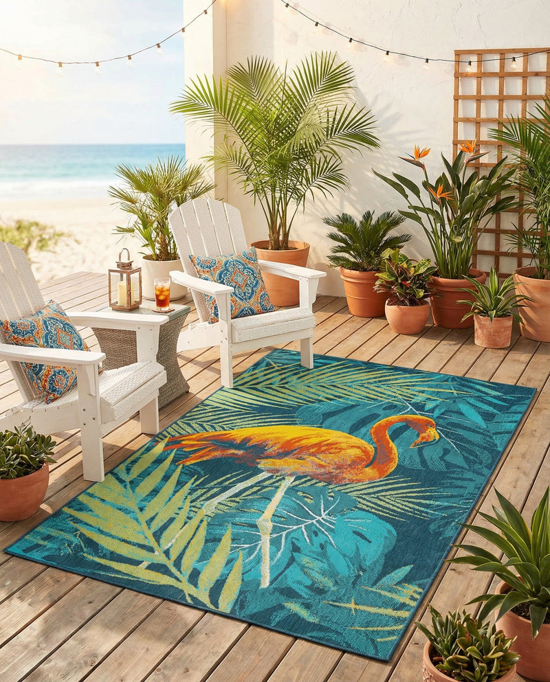 Seaside Haven Rugs Collection Area Rug -  Tidepool Rectangle Multi  lifestyle 6