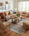 Marrakech Mosaic Collection Area Rug - Casablanca Rectangle Ivory  lifestyle 14