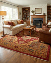 Persian Elegance Collection Area Rug -  Golestan Rectangle Red  lifestyle 54