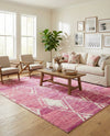 Metro Heights Collection Area Rug -  Madison Rectangle Pink  lifestyle 35