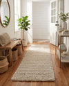 Cozy Comfort Shag Collection Area Rug - Haven (Oatmeal Beige) Runner Oatmeal Beige  lifestyle 60