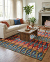 Urban Terrace Collection Area Rug -  Compass Rectangle Multi  lifestyle 14