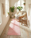 Thar Cotton Collection Area Rug - Jaisalmer (Rose) Runner Rose  lifestyle 70