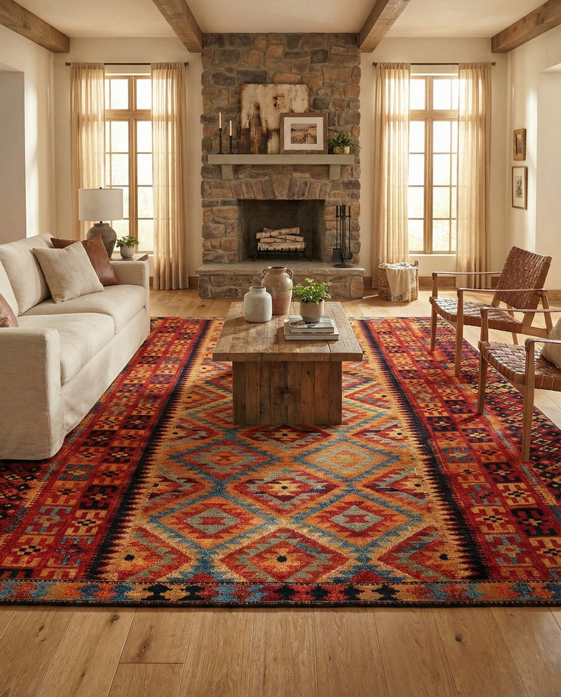 Safari Escape Rugs Collection Area Rug -  Kalahari Rectangle Multi  lifestyle 42