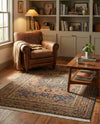 Ottoman Elegance Collection Area Rug - Sultan Rectangle Blue  lifestyle 17