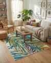 Seaside Blooms Collection Area Rug -  Arcadia Rectangle Multi  lifestyle 35