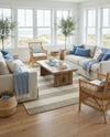 Martha's Vineyard Blueprints Collection Area Rug - Edgartown Rectangle Gray  lifestyle 18