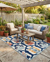 Caribbean Terrace Collection Area Rug -  Dominica Rectangle Ivory  lifestyle 10
