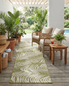 Seaside Blooms Collection Area Rug - Verdure (Green) Runner Green  lifestyle 71