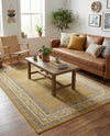 Soho Elegance Collection Area Rug -  Mercer (Yellow) Rectangle Yellow  lifestyle 16