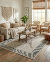 Savannah Sojourn Collection Area Rug -  Masai Rectangle Gray and Ivory  lifestyle 10