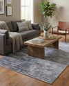 Sahara Essence Collection Area Rug - Oasis (Gray) Rectangle Gray  lifestyle 20