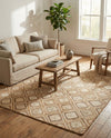 Woven Seaside Jute Collection Area Rug - Marina Rectangle Natural  lifestyle 27