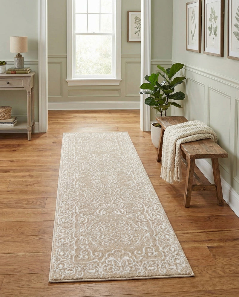 Andes Summit Collection Area Rug -  Lanín Runner Beige  lifestyle 43