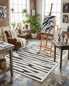 Monochrome Collection Area Rug - Slate Rectangle Gray  lifestyle 15