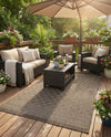 Savannah Pergola Collection Area Rug - Savannah Rectangle Chocolate Brown  lifestyle 49
