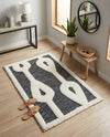Monochrome Collection Area Rug -  Marble Rectangle Gray  lifestyle 16