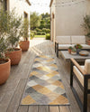 Urban Terrace Collection Area Rug - Metropolis Runner Gray  lifestyle 57