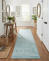 Marrakesh Lattice Collection Area Rug - Casablanca (Aqua) Runner Aqua  lifestyle 69