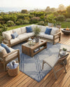 Savannah Pergola Collection Area Rug -  Eden Rectangle Navy Blue  lifestyle 22