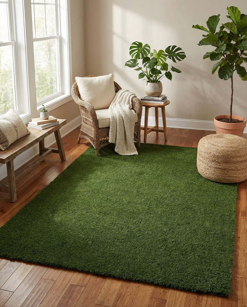 Meadow Retreat Collection Area Rug - Glen Rectangle Green  lifestyle 51