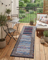 Urban Terrace Collection Area Rug -  Oasis Runner Multi  lifestyle 70