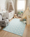 Wonder Tykes Collection Area Rug -  Mosaic Rectangle Clear Blue  lifestyle 28