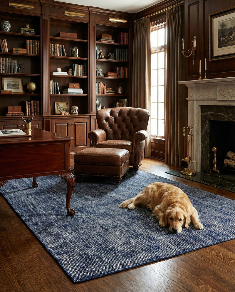 Berkshire Estate Collection Area Rug - Windsor (Blueberry) Rectangle Blueberry  lifestyle 11