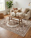 Sanctuary Retreat Collection Area Rug -  Enclave Rectangle Chocolate Brown  lifestyle 10