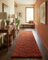 Plush Oasis Collection Area Rug - Serenity (Terracotta) Runner Terracotta  lifestyle 38